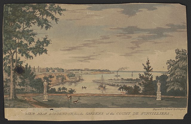 View from the gardens of Point Breeze