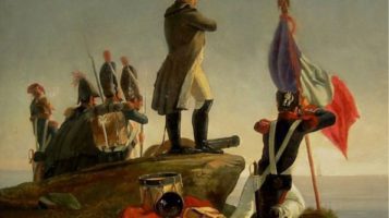 Napoleon on Elba by Horace Vernet. Napoleon did not say "Able was I ere I saw Elba."